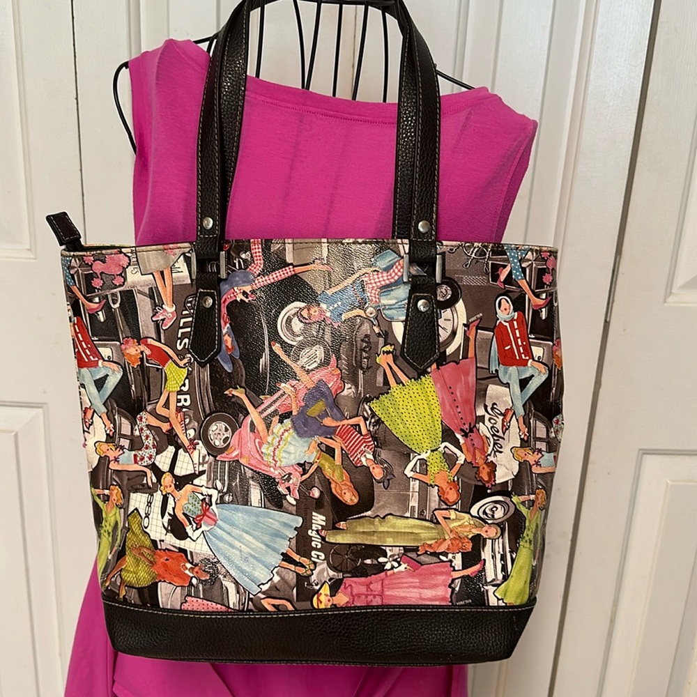 Sydney Love Purse Tote Shoulder Bag Fashion Mod Design Retro